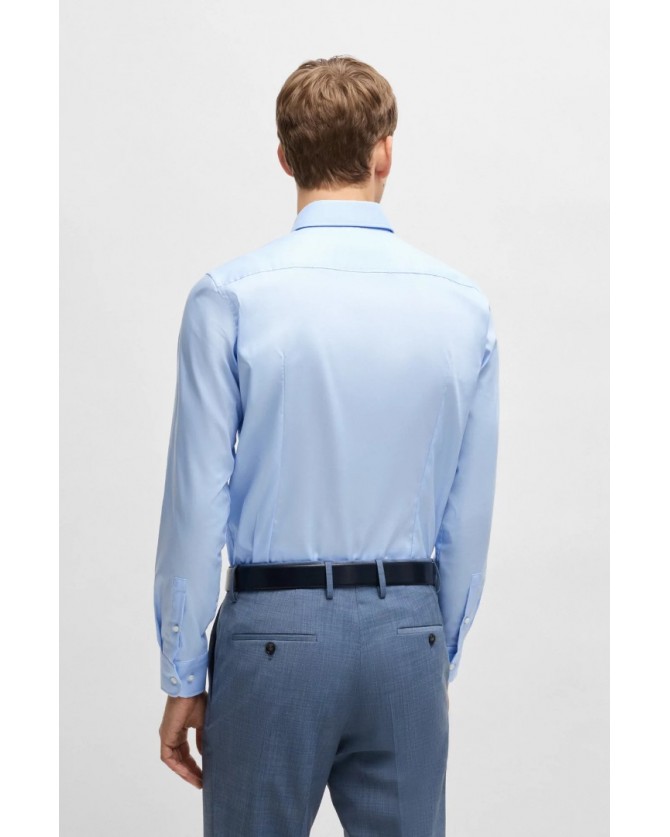 Πουκάμισο Boss Σιέλ 50479922-450 BUSINESS SHIRTS H-HANK