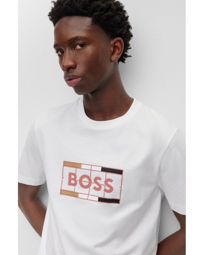 T-shirt  Boss Λευκό Tessler 50486210-100