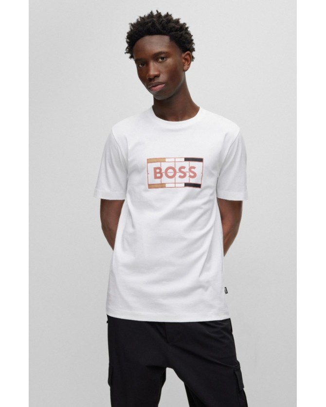 T-shirt  Boss Λευκό Tessler 50486210-100