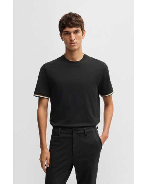 T-shirt Boss Μαύρο Thompson 04 50501097-001