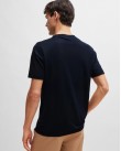 T-shirt ανδρικό Boss βαμβακερό Σκούρο μπλε Tiburt 515 50512131 Regular fit