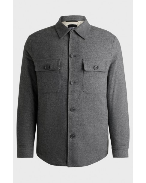 Σακάκι overshirt Boss Γκρι P-Carper-OS-Inpad244 50527888-042