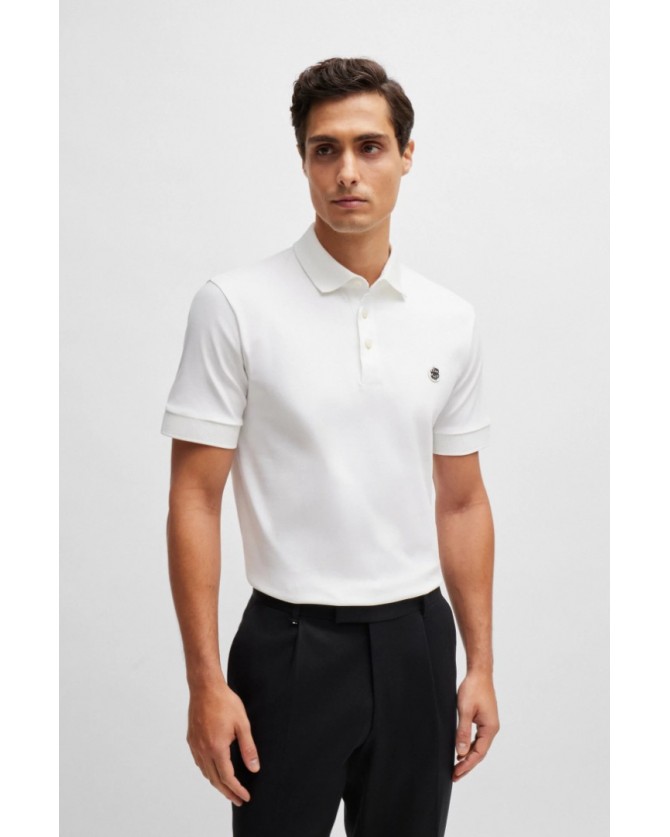 Polo t-shirt Boss Λευκό C-Parris 01 50520297-100