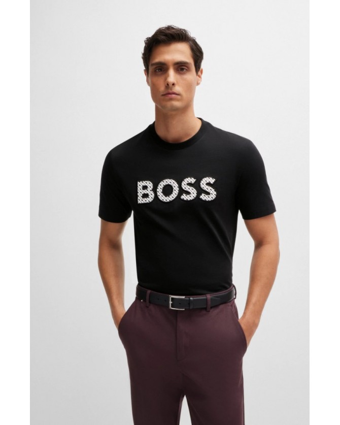 T-shirt Boss Μαύρο C-Thompson 06 50521520-002