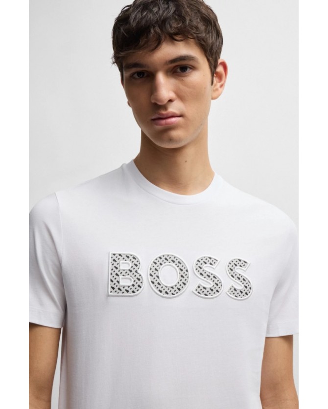T-shirt Boss Λευκό C-Thompson 06 50521520-101 T-shirt Boss Λευκό C-Thompson 06 50521520-101