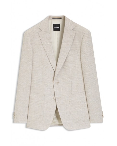 Σακάκι Boss Εκρού H-Hutson-2PP-253 50556910-131