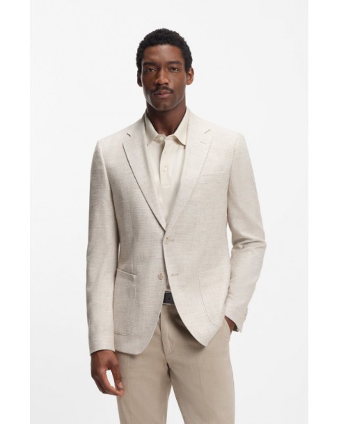 Σακάκι Boss Εκρού H-Hutson-2PP-253 50556910-131