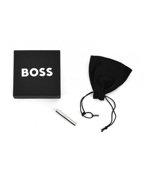 Πιάστρα γραβάτας Boss σε Ασημί χρώμα  B-LOGO-TIE 50495129-040