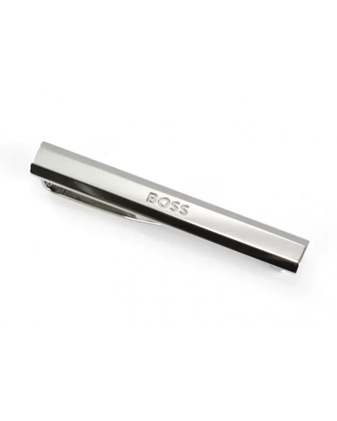 Πιάστρα γραβάτας Boss σε Ασημί χρώμα  B-LOGO-TIE 50495129-040