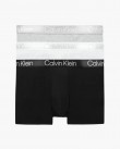 Τριάδα σετ εσωρούχων Calvin Klein Γκρι-Μαύρο-Λευκό NB2970A-UW5