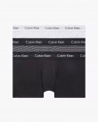 Τριάδα σετ εσωρούχων boxer Calvin Klein Μαύρο-Λευκό-Ριγέ U2664G-IOT