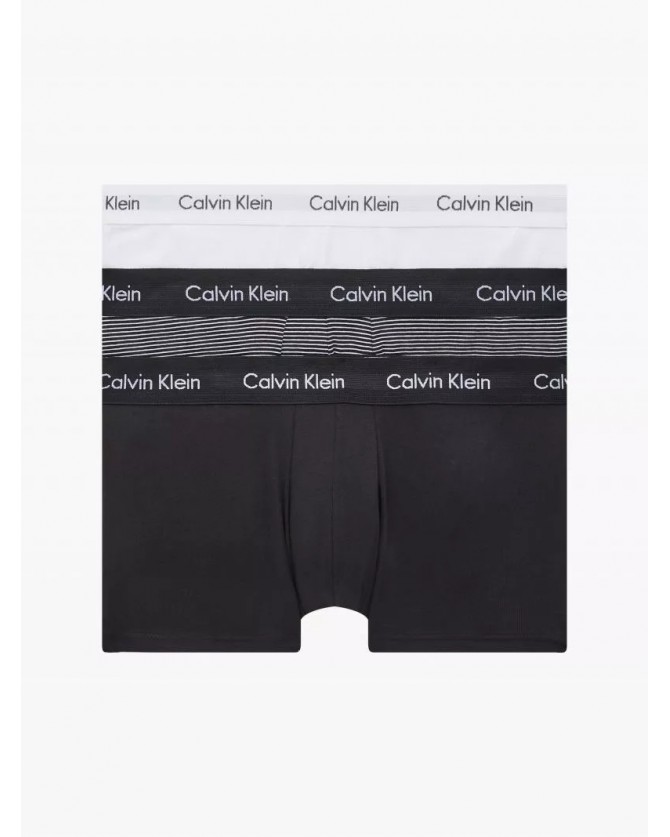 Τριάδα σετ εσωρούχων boxer Calvin Klein Μαύρο-Λευκό-Ριγέ U2664G-IOT