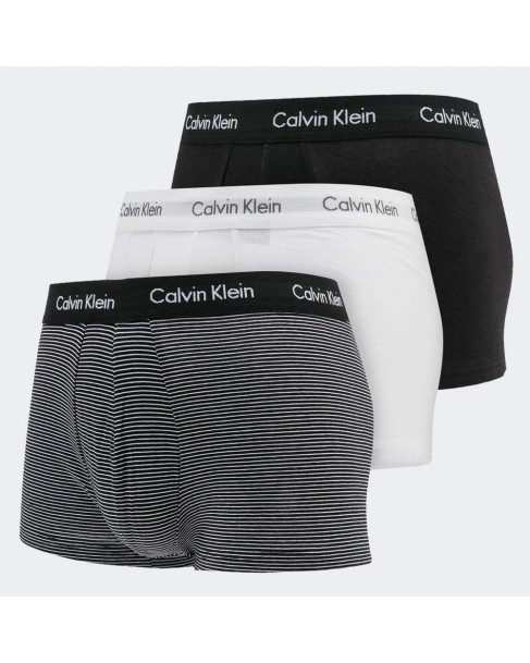 Τριάδα σετ εσωρούχων boxer Calvin Klein Μαύρο-Λευκό-Ριγέ U2664G-IOT