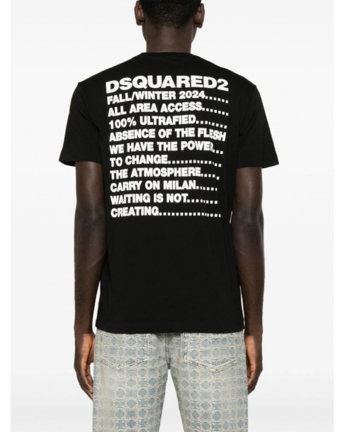 T-shirt Dsquared2 Μαύρο S71GD1507D20020-900