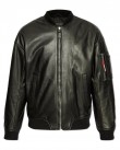 Μπουφάν δερμάτινο Dsquared2 Μαύρο S74AM1502SY1491-900