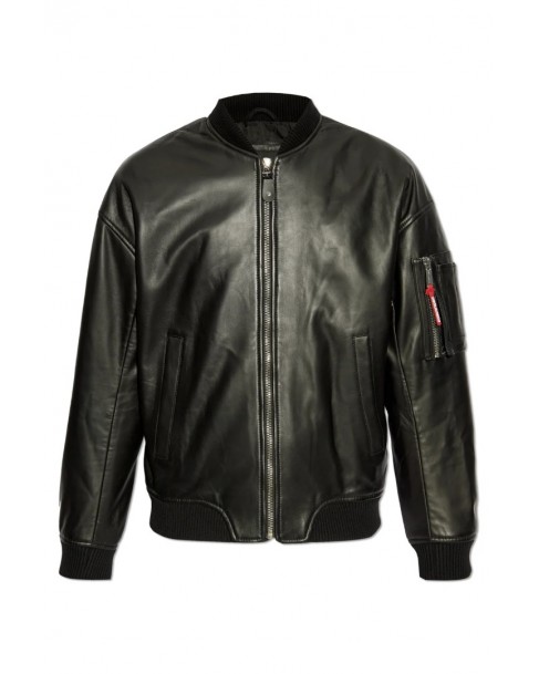 Μπουφάν δερμάτινο Dsquared2 Μαύρο S74AM1502SY1491-900