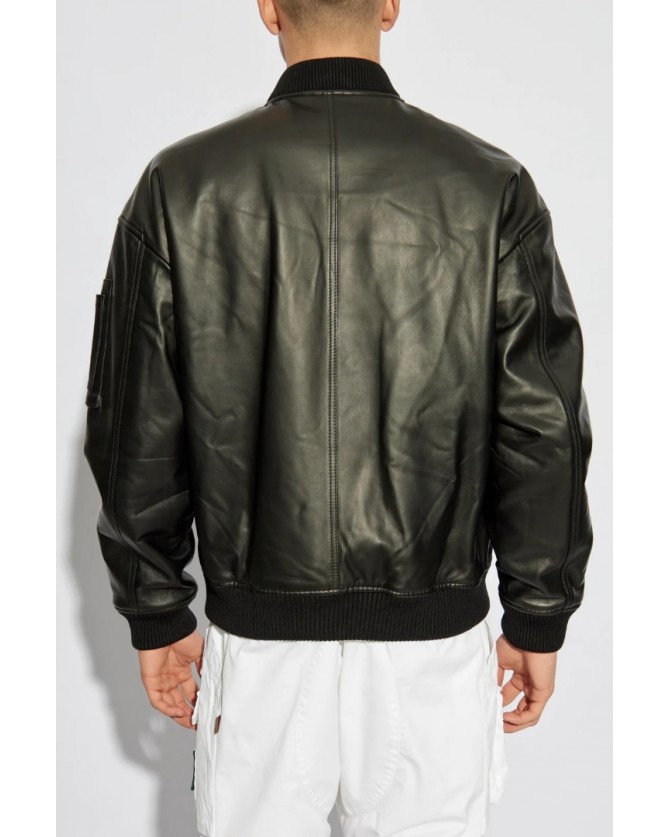 Μπουφάν δερμάτινο Dsquared2 Μαύρο S74AM1502SY1491-900