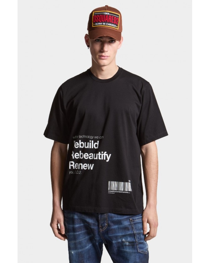 T-shirt Dsquared2 Μαύρο S71GD1470S23009-900