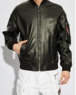 Μπουφάν δερμάτινο Dsquared2 Μαύρο S74AM1502SY1491-900