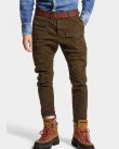 Παντελόνι cargo Dsquared2 Λαδί S74KB0818S39021-728