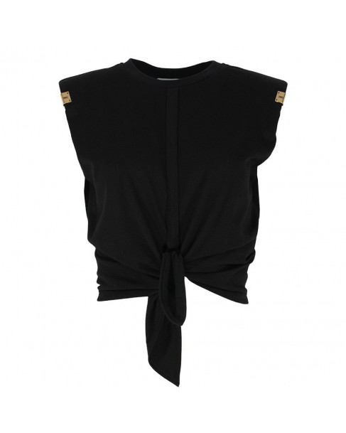 T-shirt Elisabetta Franchi Μαύρο MA01161E2-110