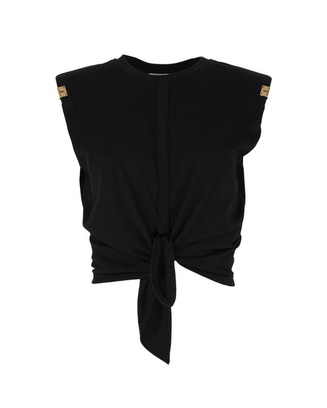 T-shirt Elisabetta Franchi Μαύρο MA01161E2-110