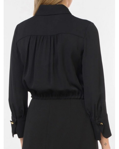 Πουκάμισο Elisabetta Franchi Μαύρο CA05551E2-110