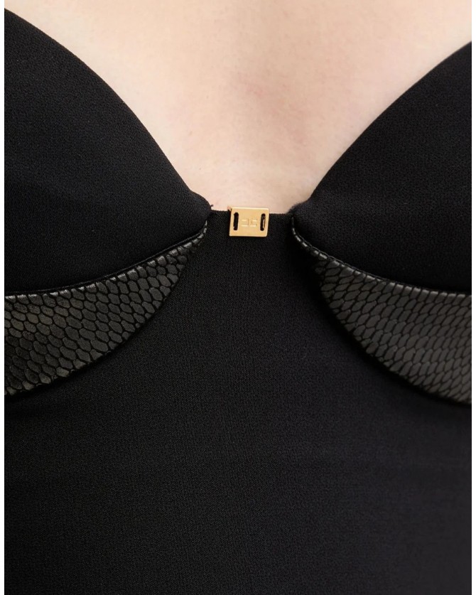 Φόρεμα Elisabetta Franchi Μαύρο AB83857E2-110