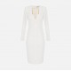 Φόρεμα Elisabetta Franchi Λευκό AB80557E2-360