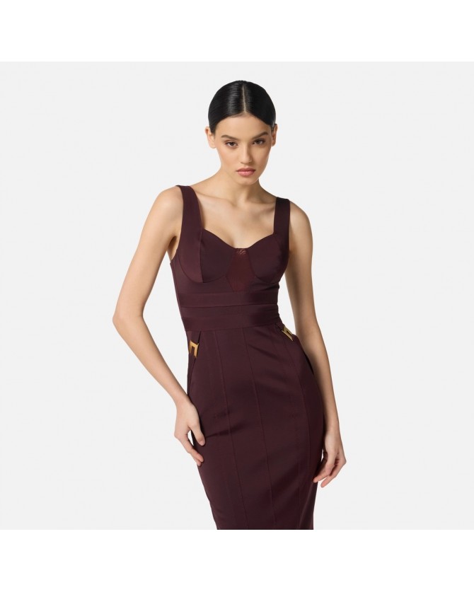 Φόρεμα Elisabetta Franchi Μπορντό AB81056E2-EA4