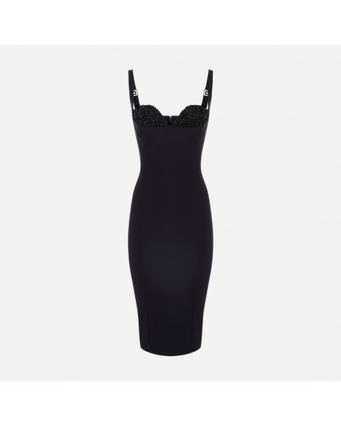 Φόρεμα Elisabetta Franchi Μαύρο AB83557E2-110