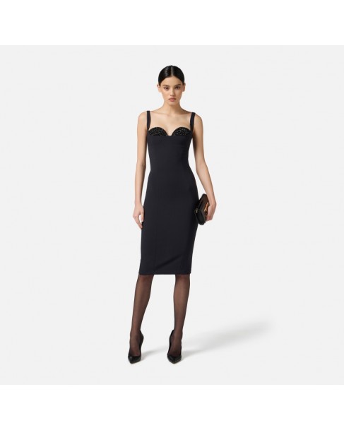 Φόρεμα Elisabetta Franchi Μαύρο AB83557E2-110