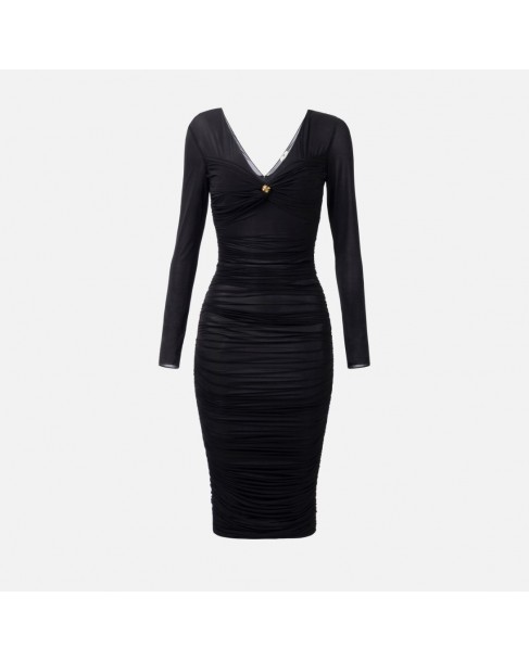 Φόρεμα Elisabetta Franchi Μαύρο AB84852E2-110