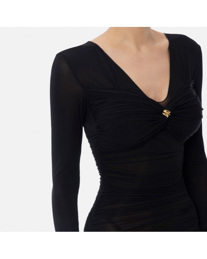 Φόρεμα Elisabetta Franchi Μαύρο AB84852E2-110