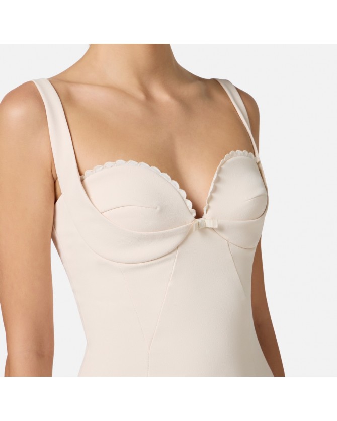 Φόρεμα Elisabetta Franchi Εκρού AB85052E2-193