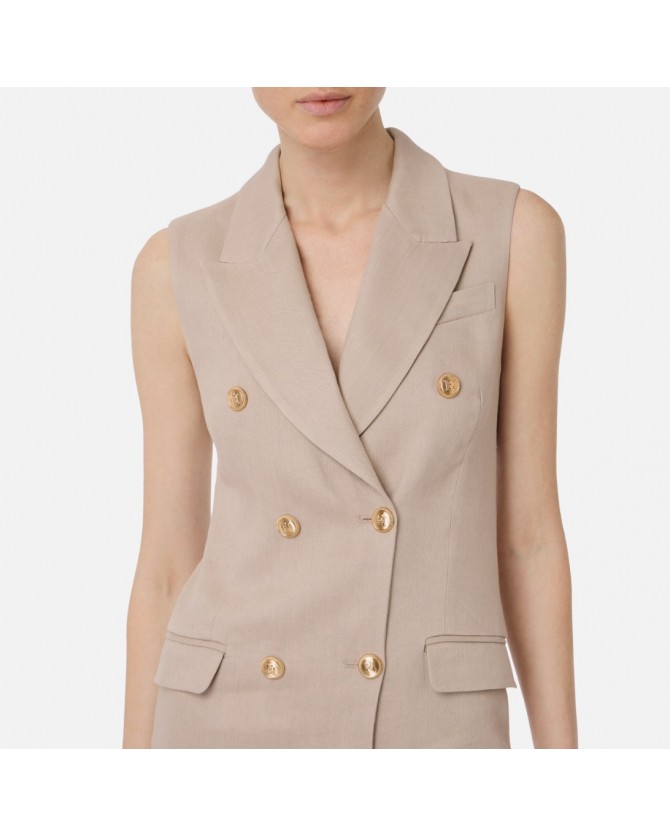 Φόρεμα Elisabetta Franchi Μπεζ AB85352E2-DC4