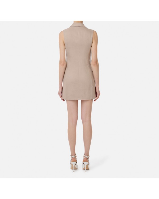 Φόρεμα Elisabetta Franchi Μπεζ AB85352E2-DC4