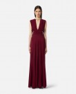 Φόρεμα Elisabetta Franchi Μπορντό ABR1556E2-EA5