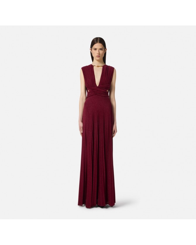 Φόρεμα Elisabetta Franchi Μπορντό ABR1556E2-EA5