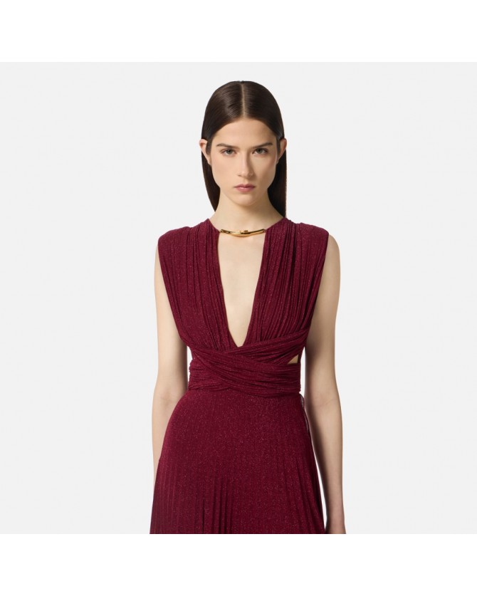 Φόρεμα Elisabetta Franchi Μπορντό ABR1556E2-EA5