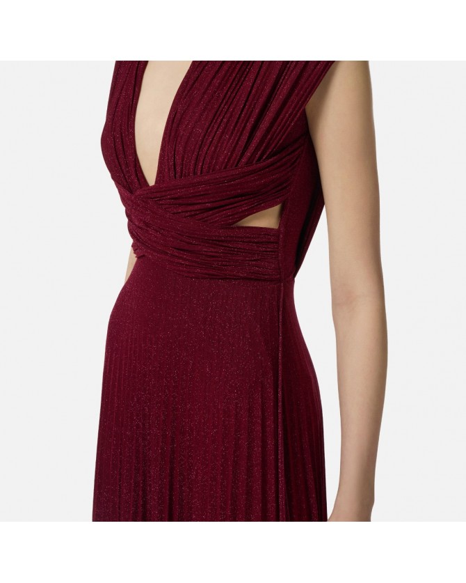 Φόρεμα Elisabetta Franchi Μπορντό ABR1556E2-EA5
