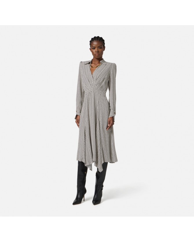 Φόρεμα Elisabetta Franchi Λευκό ABS0356E2-EF1