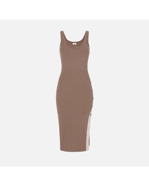 Φόρεμα Elisabetta Franchi Καφέ AM03S61E2-727