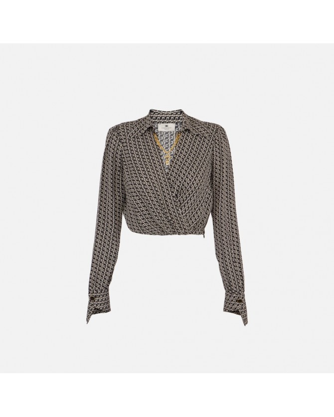 Πουκάμισο Elisabetta Franchi Μαύρο CAS0256E2-EF3