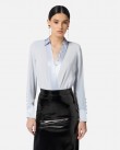 Πουκάμισο Elisabetta Franchi Σιέλ CB00356E2-EA7