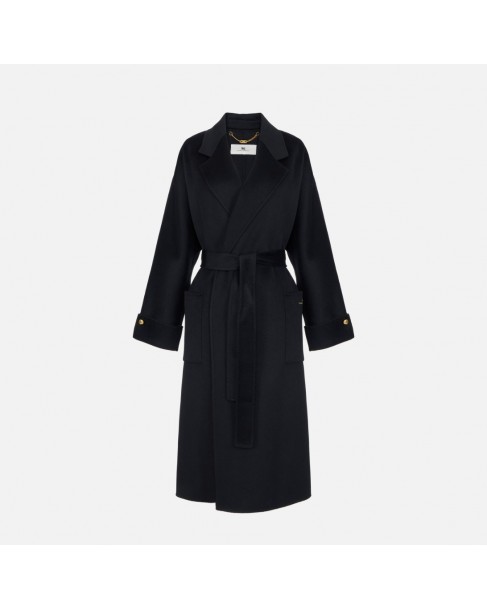 Παλτό Elisabetta Franchi Μαύρο CP68D56E2-110