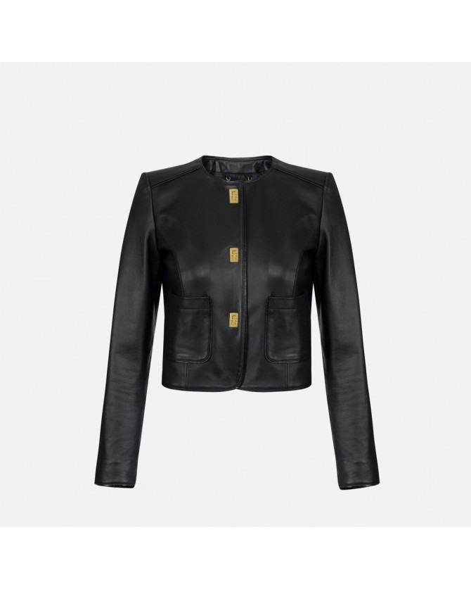 Μπουφάν Elisabetta Franchi Μαύρο GD52Z56E2-110