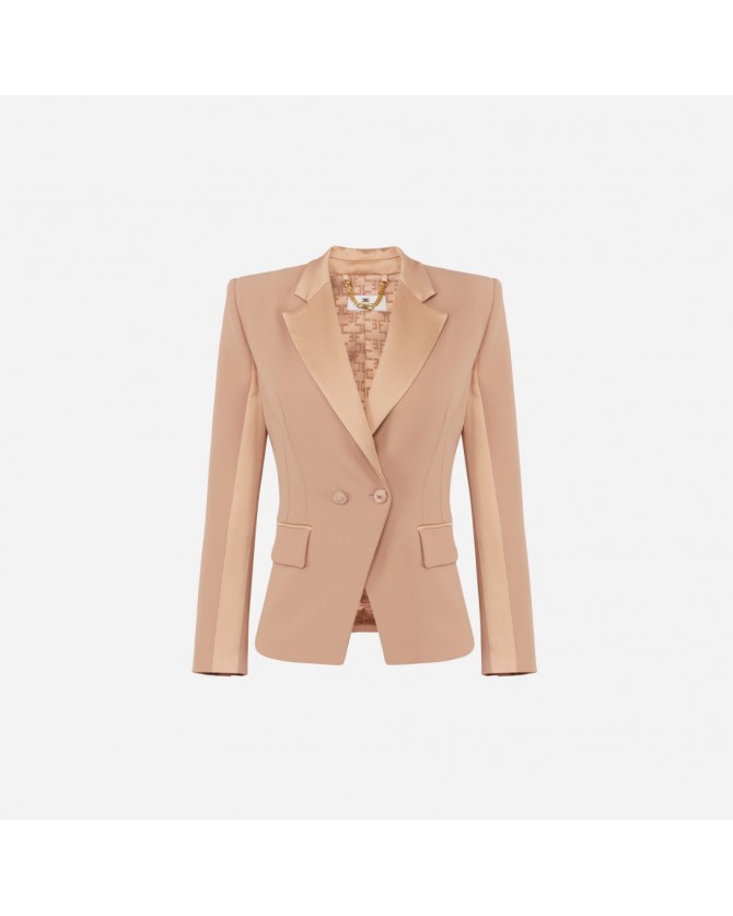 Σακάκι Elisabetta Franchi Μπεζ GI14951E2-283