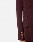 Σακάκι Elisabetta Franchi Μπορντό GI17556E2-EA4