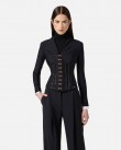 Σακάκι Elisabetta Franchi Μαύρο GI18257E2-110